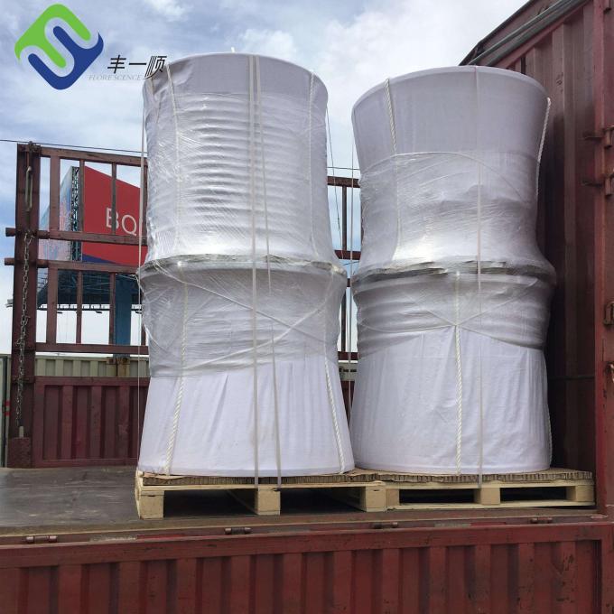 白いポリエステルを繋ぎ止める海洋の8つの繊維ポリエステル ロープは220mのコイルを束ねる 4