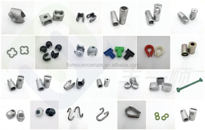 オーダーメイド カラー PET ポリエステル コンビニ ロープ 6*8 屋外遊び場 5