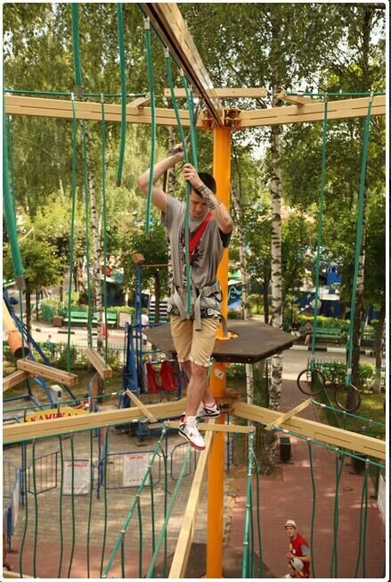 16mm 6本糸 PETまたはPP 露天組合せ遊び場ロープ 登り網 11