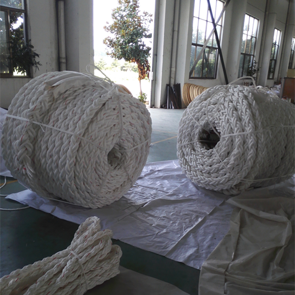 白い高強度PPポリプロピレン8糸 64ミリマット 固定ロープ 3