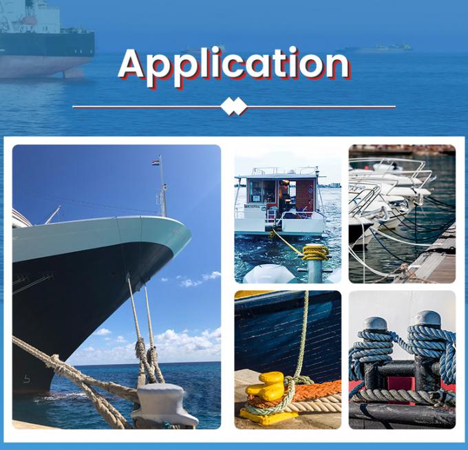 白い高強度PPポリプロピレン8糸 64ミリマット 固定ロープ 12