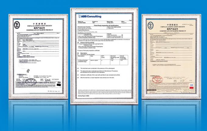 白い高強度PPポリプロピレン8糸 64ミリマット 固定ロープ 17