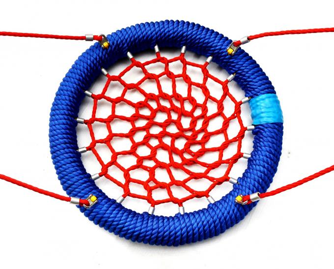 子供のノット クライミングネット 組み合わせロープ ピラミッド 屋外スパイダーウェブ遊び場 3
