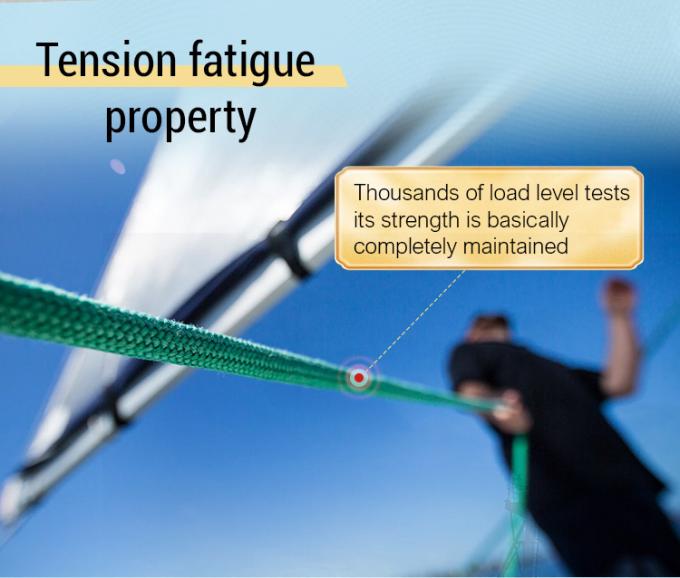 高強度 10mm 12mm 12 ストランド Uhmwpe 繊維ウィンチ 帯状線 海上帆ロープヨット 2