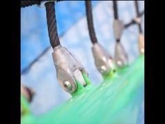 Cubic Rope Web Climbing Playground Equipment Net Customized Color For Kids