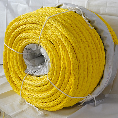 黄色色 12 糸 UHMWPE 編み目 26mmx250m