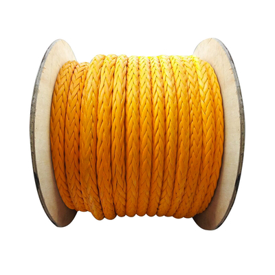 高張力 12 糸 編み込み UHMWPE 船舶 固定ロープ 28mm-96mm HMPE 牽引ロープ