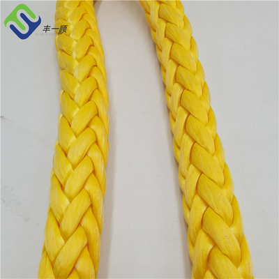 20mm 合成 12 糸 編みつかれた Uhmwpe ロープ ボート ヨット 帆ロープ