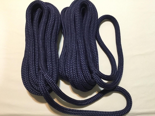 1/2×15×ドックライン 海上 双重編みナイロンドックライン 12×アイレット