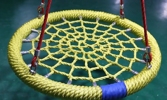 グレー グリーン ミックスド カラー 100cm 半径 12cm リング 遊び場 網 スイング 高負荷容量