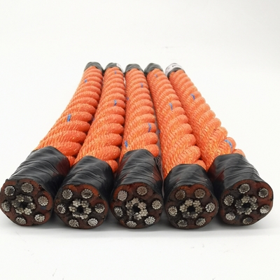 6 糸 18mmx500m PP PE 組み合わせワイヤコアロープ 漁船の牽引船