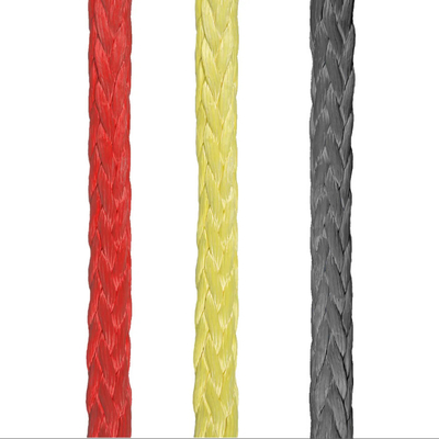高強度 12 糸 編み込み UHMWPE 合成繊維ワイヤロープ 48mm 直径 海上船の牽引用 固定用 鋼のヒンジ袋