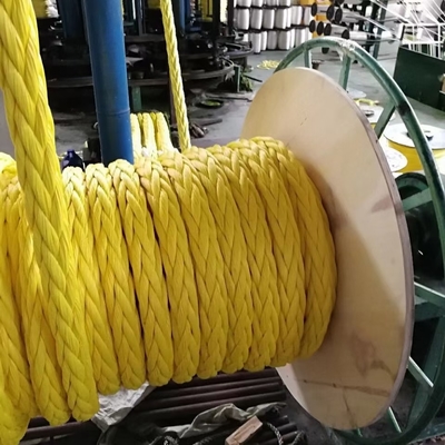 高強度 10mm 12mm 12 ストランド Uhmwpe 繊維ウィンチ 帯状線 海上帆ロープヨット
