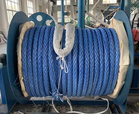 紫外線耐性 60mm 12スレッド 合成繊維 UHMWPE 100mの帆船用ロープ
