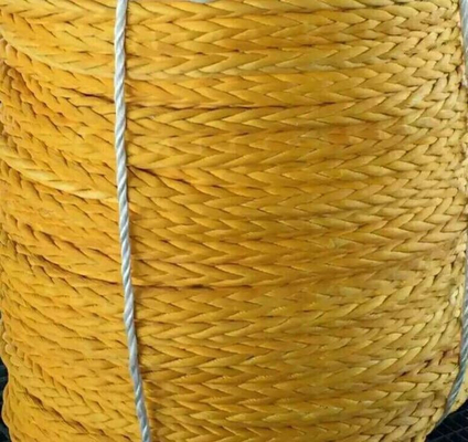 高強度 10mm 12mm 12 ストランド Uhmwpe 繊維ウィンチ 帯状線 海上帆ロープヨット