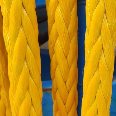 重荷 44mm 96mm 100% 12ストランド Uhmwpe 合成繊維 海上牽引水面ロープ