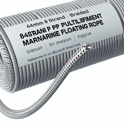 8 糸 PP 海上 固定 ロープ 30mm-120mm 浮遊型ポリプロピレン
