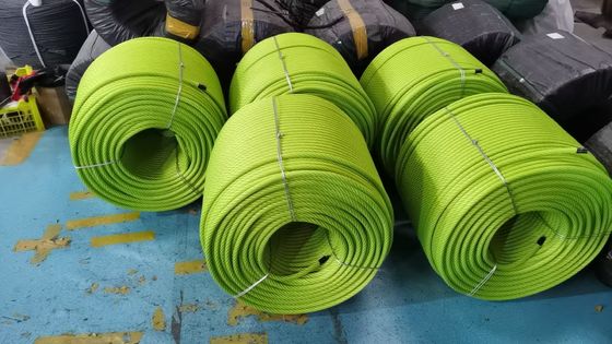 6本糸で編みられた 500m 露天遊び場 コンビニロープ