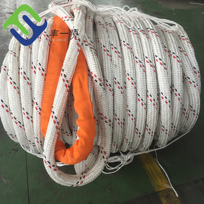 高強度ポリエステルカバー 12 糸 Uhmwpe ロープ 船用牽引ロープ