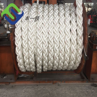 8 Strand Synthetic Elastic Nylon Mooring Rope for Marine Towing and Industrial Use