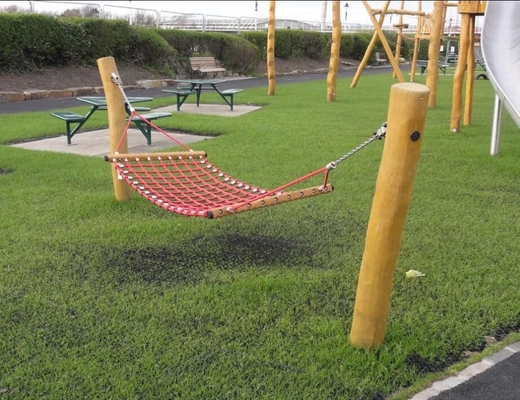 カスタマイズされた子供のハンモックの振動運動場の組合せロープ150CM*80CM