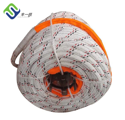 高強度ポリエステルカバー 12 糸 Uhmwpe ロープ 船用牽引ロープ